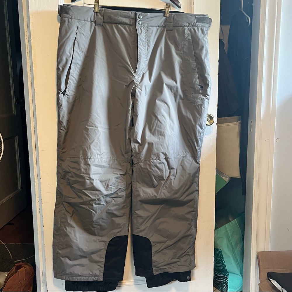 L.L. Bean Men's Light Gray snow pants size XXL REG